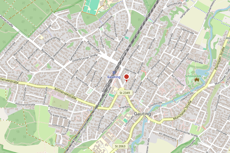 Lageplan – Friedens-Apotheke, Hubert-Deschler-Str. 11, 82131 Gauting